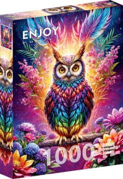 ENJOY Puzzle Neon Owl 1000 kosov
