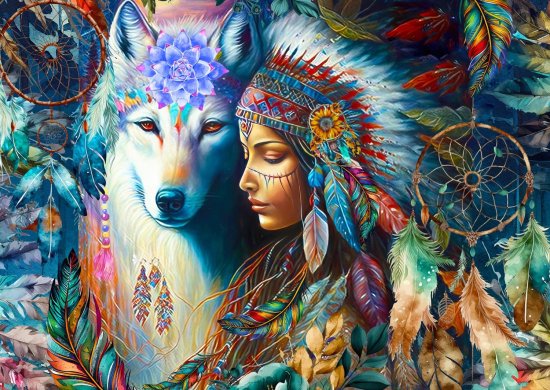 ENJOY Puzzle Native Princess 1000 kosov