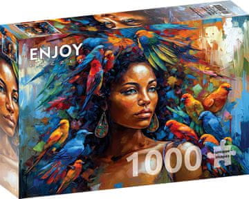 ENJOY Puzzle Feather Queen 1000 kosov