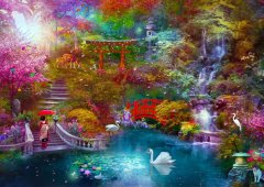 ENJOY Puzzle Japonski vrt 1000 kosov