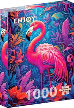 ENJOY Puzzle Flamingos 1000 kosov