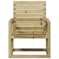 Greatstore Vrtni stol 57,5x63x76 cm impregnirana borovina