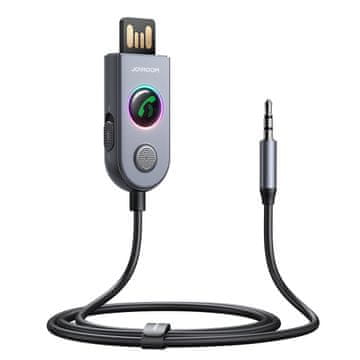Joyroom Avtomobilski brezžični sprejemnik oddajnik Audio USB AUX JR-CB6 siv