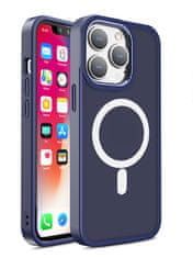 HURTEL Magnetni etui z MagSafe za iPhone 15 Pro Max z odprtinami za trak, zeleni