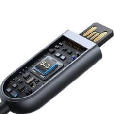 Joyroom Avtomobilski brezžični sprejemnik oddajnik Audio USB AUX JR-CB6 siv