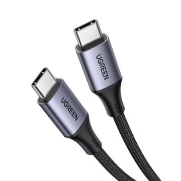 shumee Pleteni kabel USB-C PD 240W 5A 480Mb/s 1m črne barve