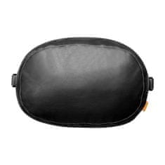 BASEUS Blazina za naslon za glavo v avtomobilu z 2 materialoma serije ComfortRide črna