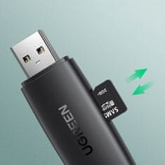 NEW Adapter 2 vtiča USB-A in USB-C Bralnik kartic SD in micro SD črne barve
