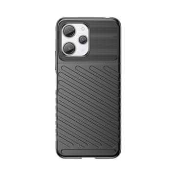 HURTEL Obrobna elastyczna etui pokrowiec do Xiaomi Redmi 12 Thunder Case czarne