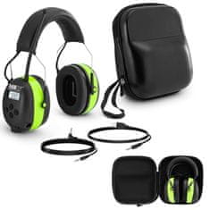 Aktivne slušalke za odpravljanje šumov z radiem AUX MP3 Bluetooth - zelene