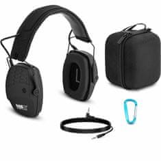 MSW Zaščitne slušalke Active Shooter AUX Bluetooth - črne