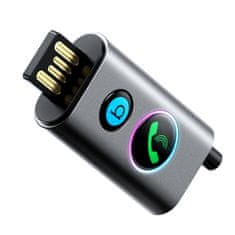 Joyroom Avtomobilski brezžični sprejemnik oddajnik Audio USB AUX TF kartica JR-CB7 siv