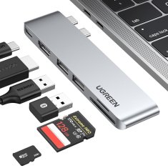 Ugreen MacBook Air Pro 2x USB-C HDMI 2x USB 3.0 SD TF PD siv