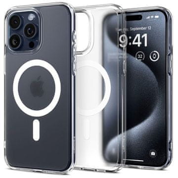 Spigen Ultra hibridni magnetni etui z MagSafe za iPhone 15 Pro, prozoren