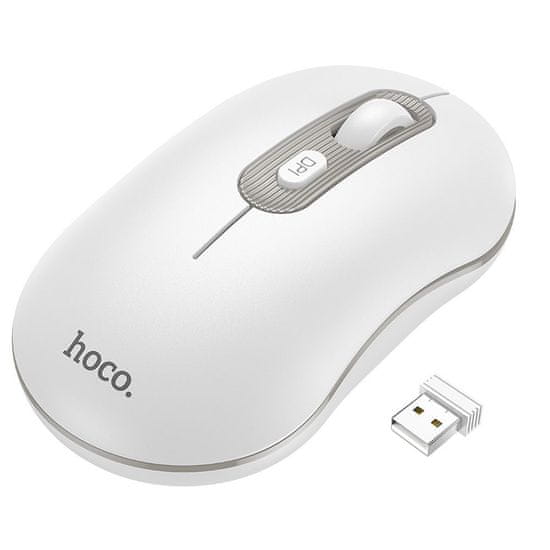 Hoco Brezžična miška HOCO business 2.4 gHz 1200 DPI USB bela