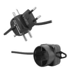 TIMMLUX Potovalni adapter univerzalni s kablom EU/UK/USA
