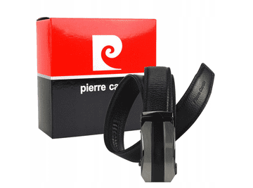 Pierre Cardin Moški pas iz pravega usnja z avtomatsko zaponko -