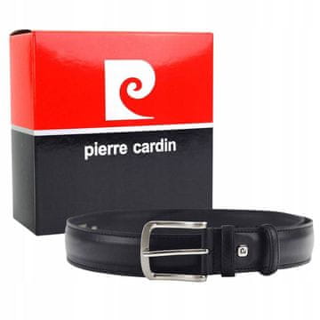 Pierre Cardin Moški usnjen pas s klasično zaponko