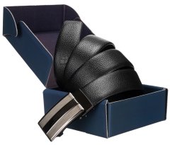 Peterson Moški usnjen pas z elegantno avtomatsko zaponko