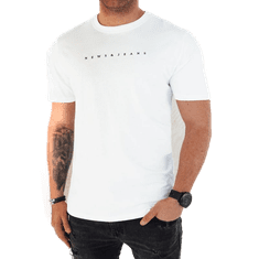 Dstreet Moška majica s potiskom bela rx5475 M