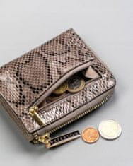Peterson Majhna ženska denarnica z motivom kačje kože, ki se zapira na zadrgo