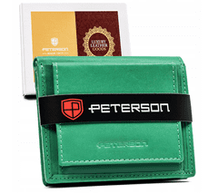 Peterson Majhna, usnjena ženska denarnica na zaponko