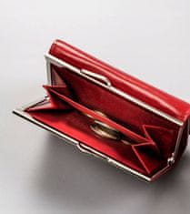 Peterson Ženska usnjena denarnica s kljukico in zaponko