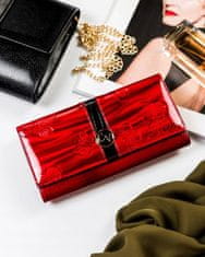 4U Cavaldi Ženska usnjena denarnica z okrasnim paščkom