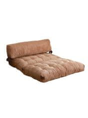 Atelier Del Sofa Raztegljiv kavč z dvema sedežema - kamelja barva
