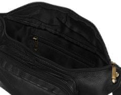 Peterson Moška usnjena okrogla torbica s sprednjim žepom