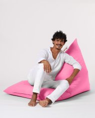 Atelier Del Sofa Vrtna vreča Bean Bag, piramida Big Bed Pouf - roza