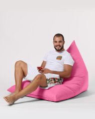 Atelier Del Sofa Vrtna vreča Bean Bag, piramida Big Bed Pouf - roza
