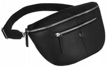 Peterson Prostorna ženska torbica za okoli pasu iz naravnega usnja