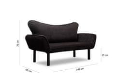 Atelier Del Sofa Raztegljiv kavč z dvema sedežema