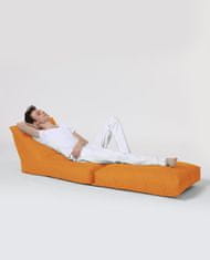 Atelier Del Sofa Garden Bean Bag, Siesta Sofa Bed Pouf - oranžna