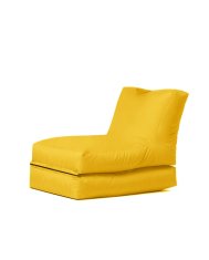 Atelier Del Sofa Vrtna vreča za fižol, Siesta kavč postelja Pouf - rumena