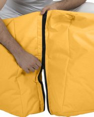 Atelier Del Sofa Vrtna vreča za fižol, Siesta kavč postelja Pouf - rumena
