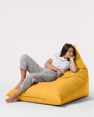 Atelier Del Sofa Vrtna vreča Bean Bag, piramida Big Bed Pouf - rumena