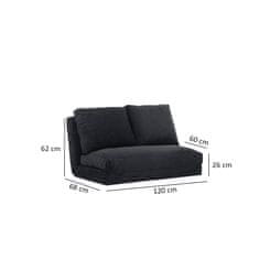 Atelier Del Sofa Raztegljiv kavč z dvema sedežema