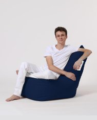Atelier Del Sofa Vrtna vreča za fižol, Diamond - temno modra