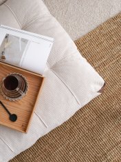 Atelier Del Sofa Raztegljiv kavč z dvema sedežema - bela