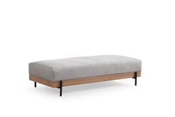 Atelier Del Sofa Pouffe, Eti Oak Pouffe - Siva