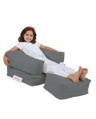 Atelier Del Sofa Vrtna vreča Bean Bag, otroški enojni sedež Pouffe - Fume