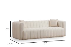 Atelier Del Sofa 3-sedežni kavč, Royal 3