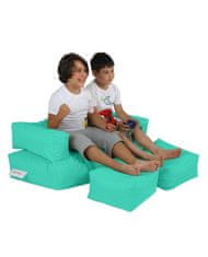 Atelier Del Sofa Vrtna vreča Bean Bag, otroški dvojni sedež Pouf - turkizna