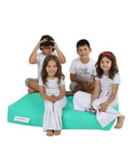 Atelier Del Sofa Vrtna vreča Bean Bag, otroški dvojni sedež Pouf - turkizna