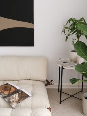 Atelier Del Sofa Raztegljiv kavč z dvema sedežema - kremasta