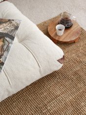 Atelier Del Sofa Raztegljiv kavč z dvema sedežema - kremasta