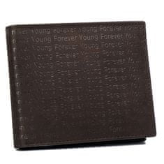 FOREVER YOUNG Usnjena denarnica okrašena z monogramom