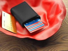 Peterson Moška usnjena denarnica z zaponko in zaščito RFID kartice